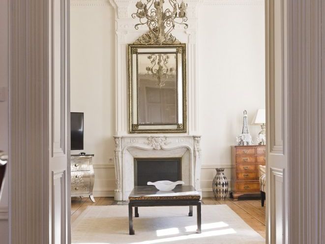 La cheminée du salon