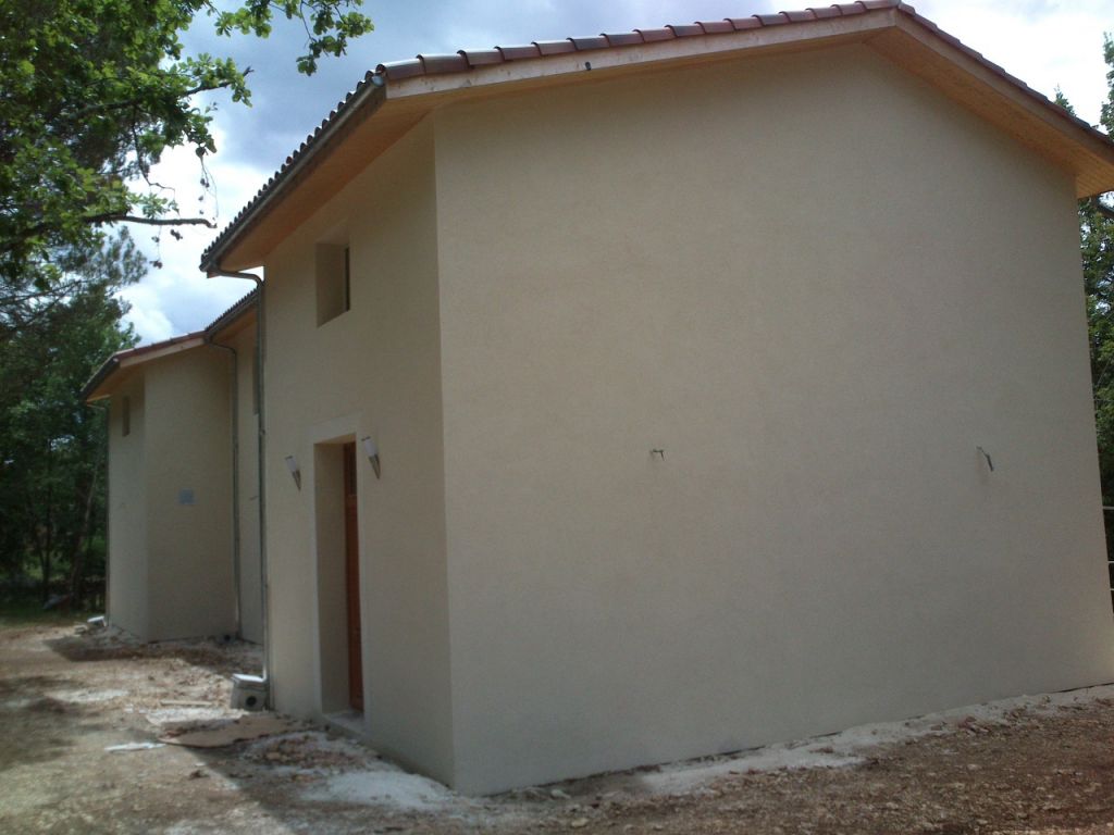 Le crépi une fois terminé