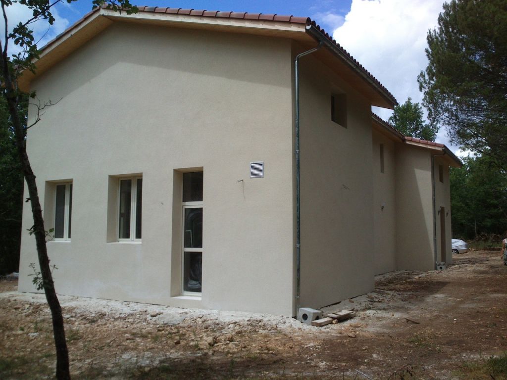 Le crépi une fois terminé