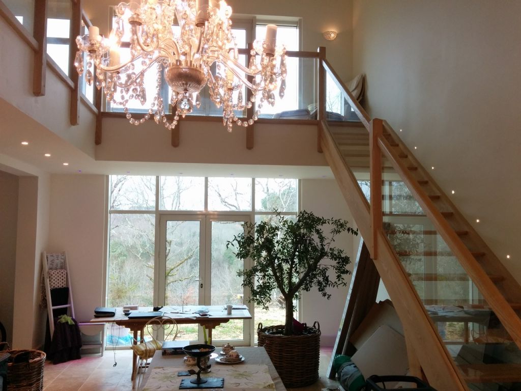 Vue depuis la porte d'entrée, après achèvement