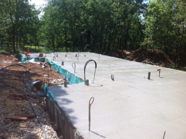 Les fondations terminées