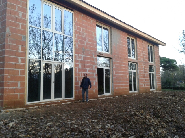 Les menuiseries extérieures posées