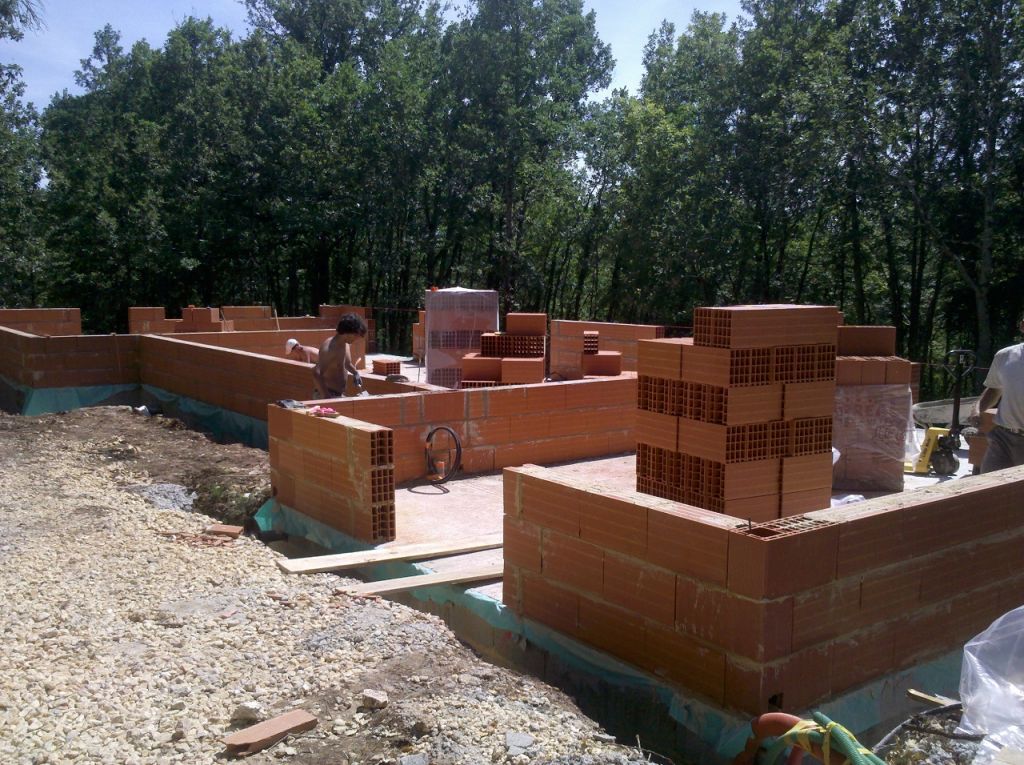 La construction des murs